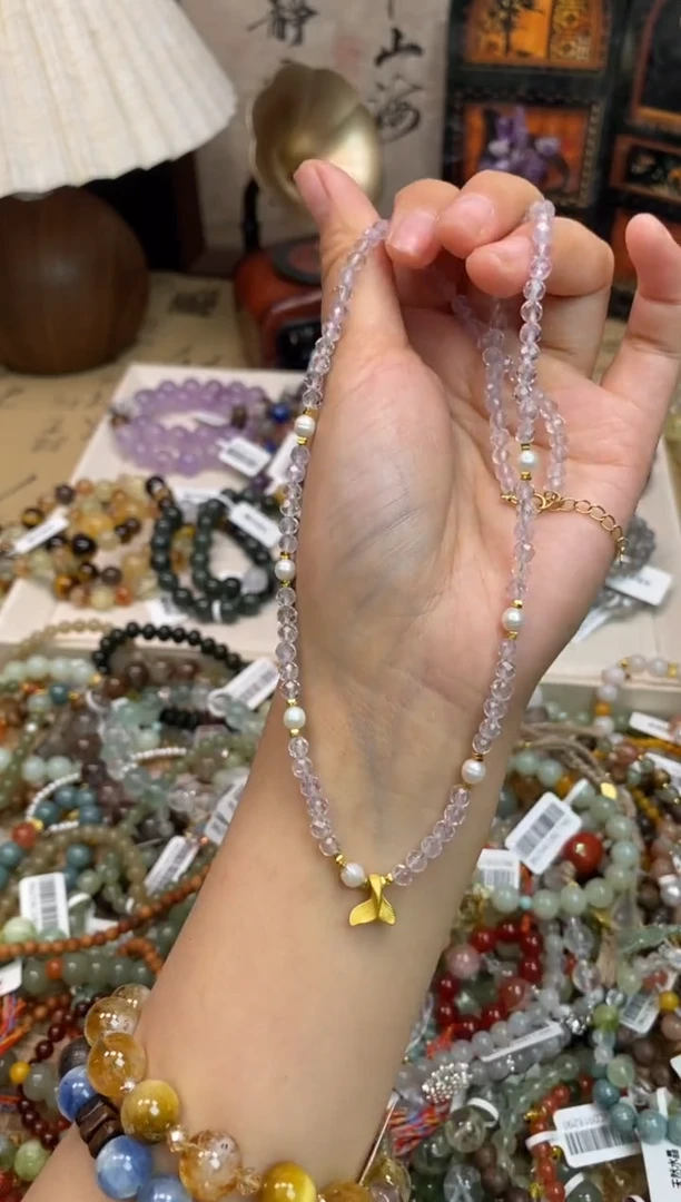 颈饰银S925镶嵌紫晶234