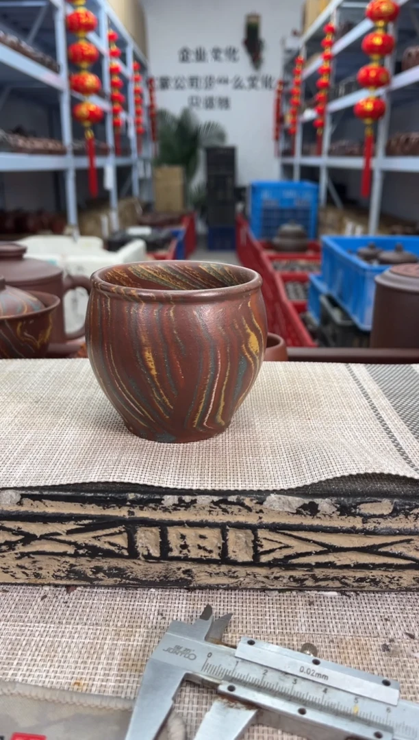 茶杯紫砂绞泥缸杯主人杯