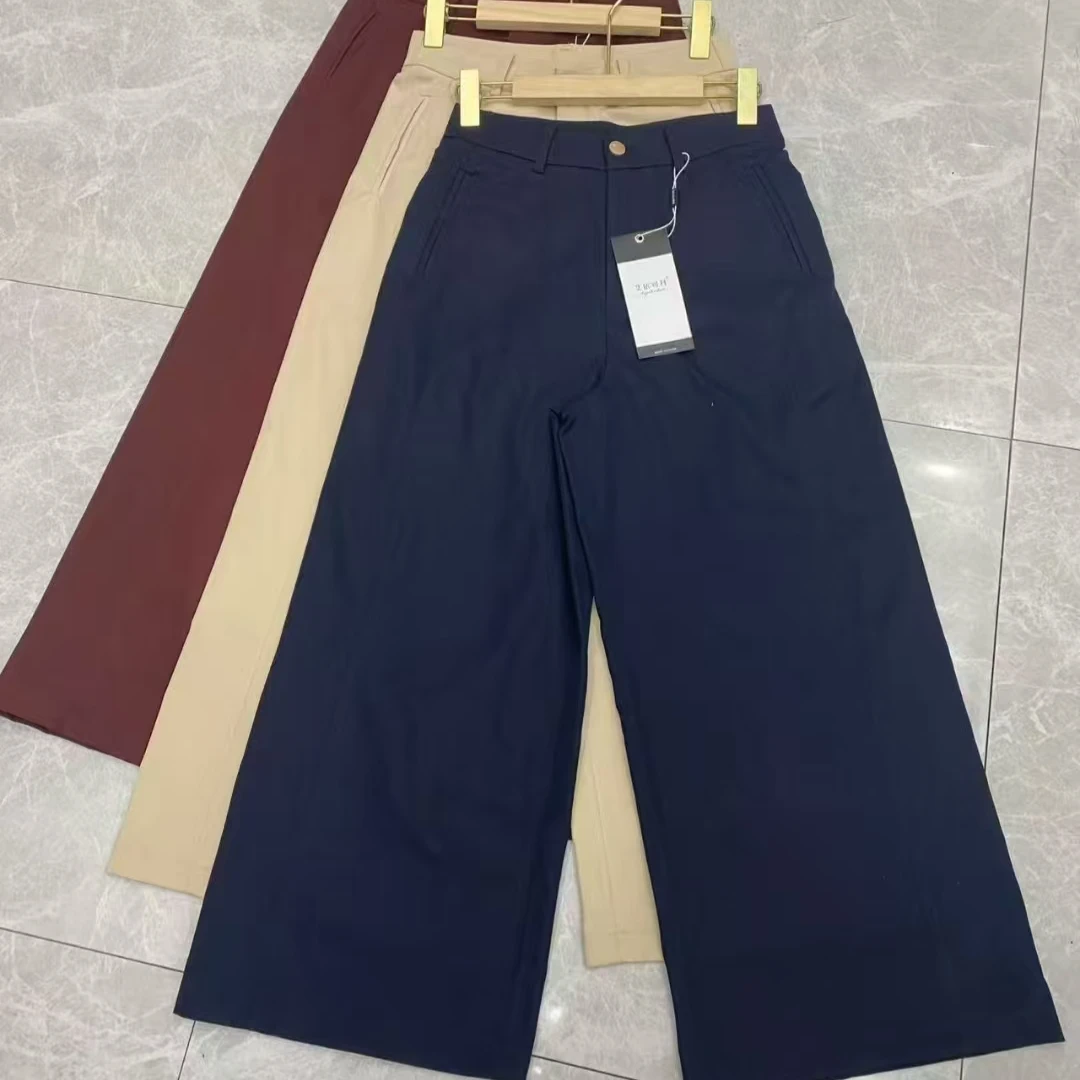 8831九分直筒裤2025春季新款百搭高腰时尚杭州女裤