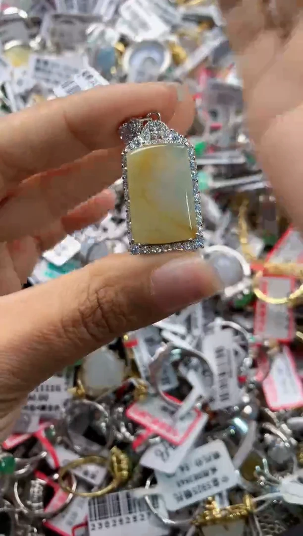 银S925镶嵌戒指翡翠13    4