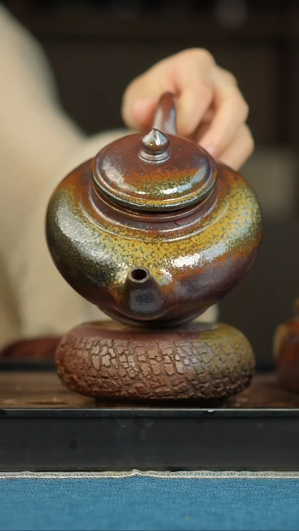 茶壶紫砂柴烧紫砂笑樱500cc