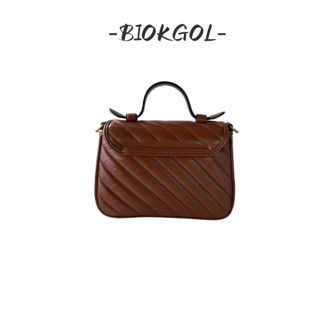 BIOKGOL/百顾 原皮 Conceria原厂头层牛皮 全黄铜五金 M蒙 9274