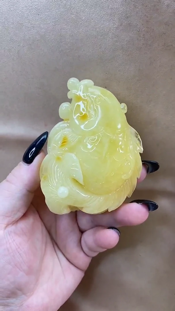 琥珀颈饰未镶嵌吊坠