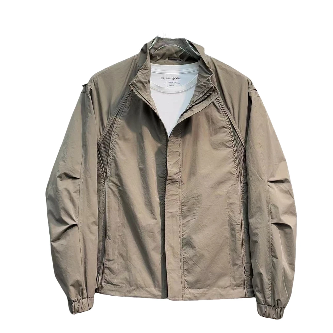 新款翻领防风夹克男士春秋季休闲百搭工装外套韩版痞帅上衣夹克潮