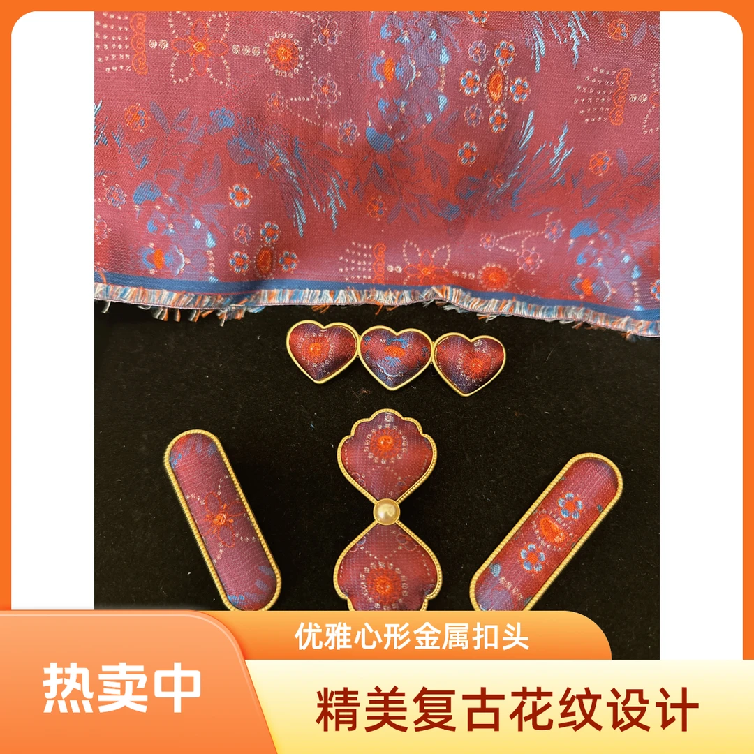手工创意个性宋锦发夹发卡时尚美观