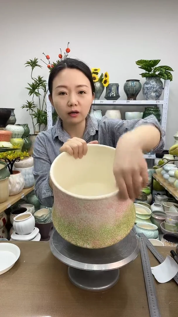 11.24陶瓷花盆直播链接高.   26   口22