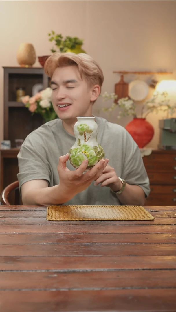 摆件景德镇艺术感手作花瓶