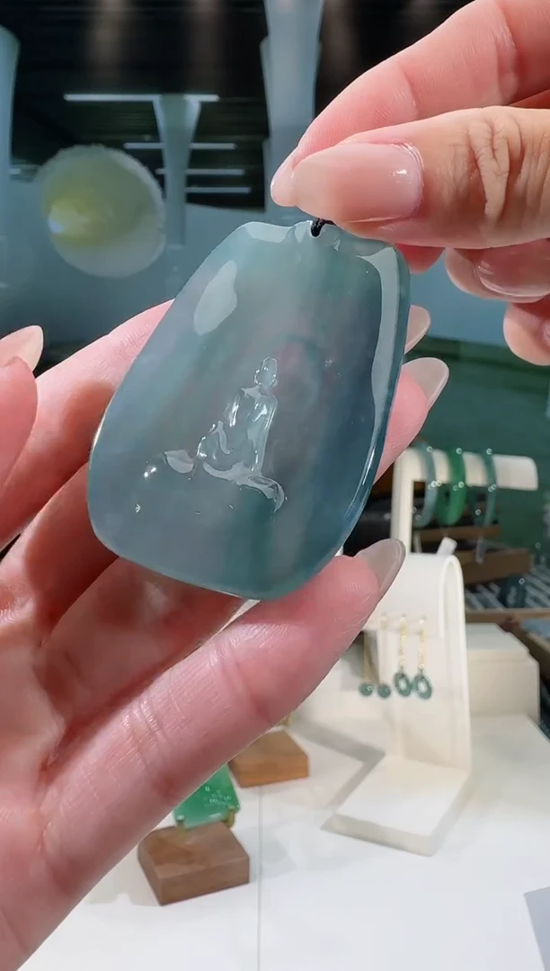 翡翠未镶嵌吊坠(不含链)悟道