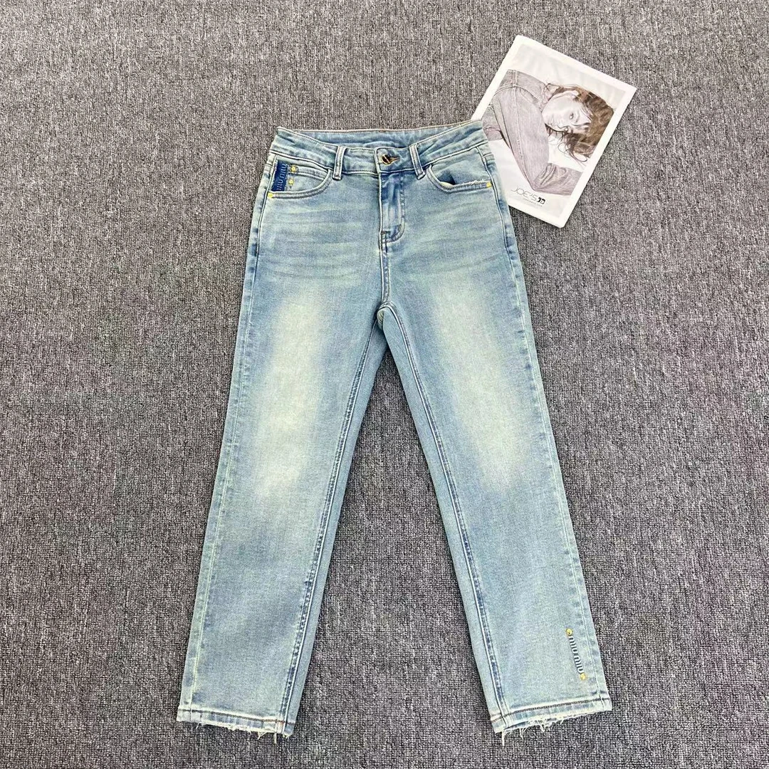 36531牛仔烟管裤