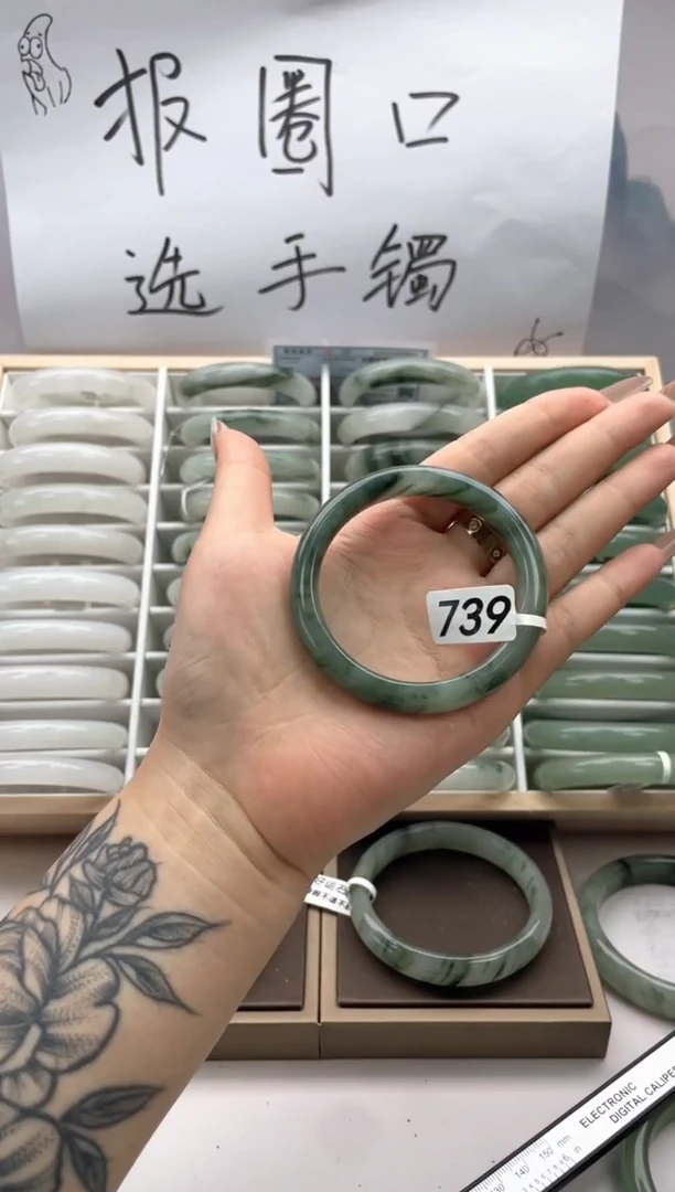 未镶嵌手镯石英质玉739