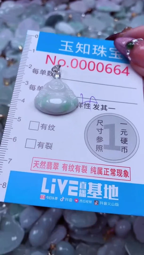 吊坠(不含链)未镶嵌翡翠664