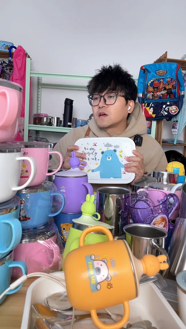 不锈钢进口一体3格饭盒