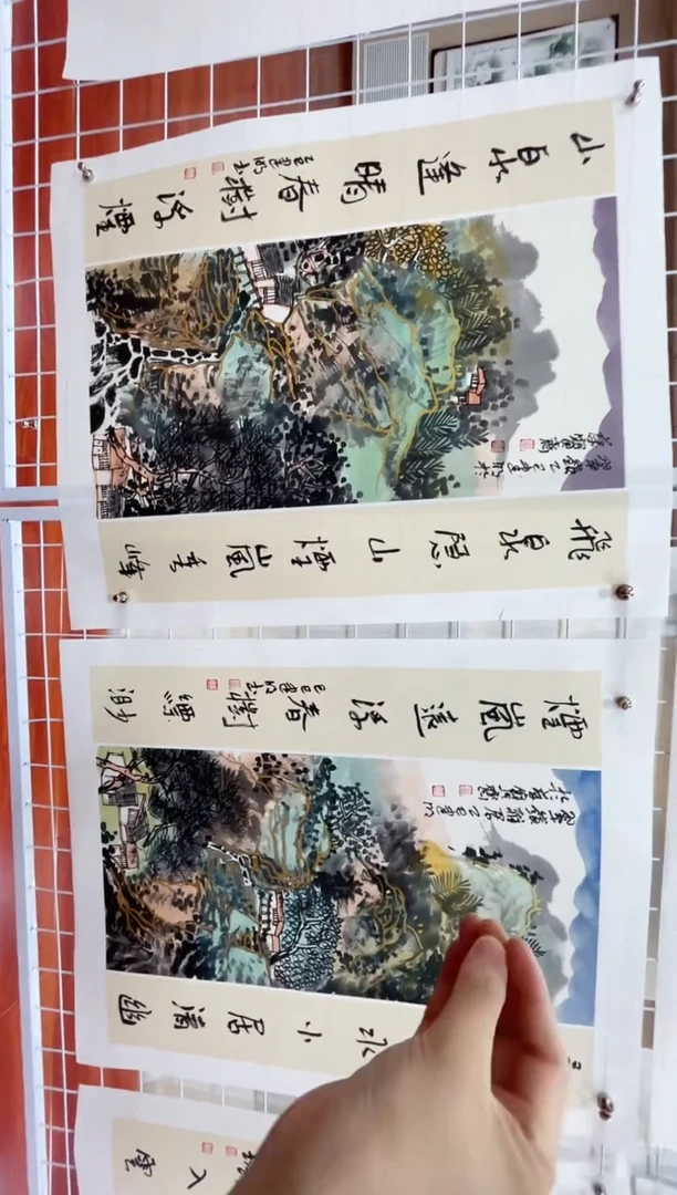国画童建明2平尺国画+书法赠运费险其中一张