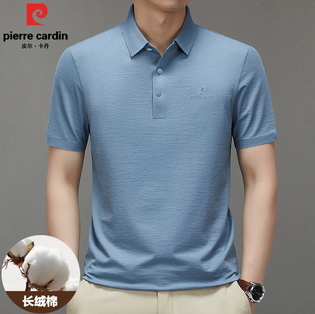 皮958款做旧复古山本皱含长绒棉夏季纯色短袖T恤透气薄款休闲男装