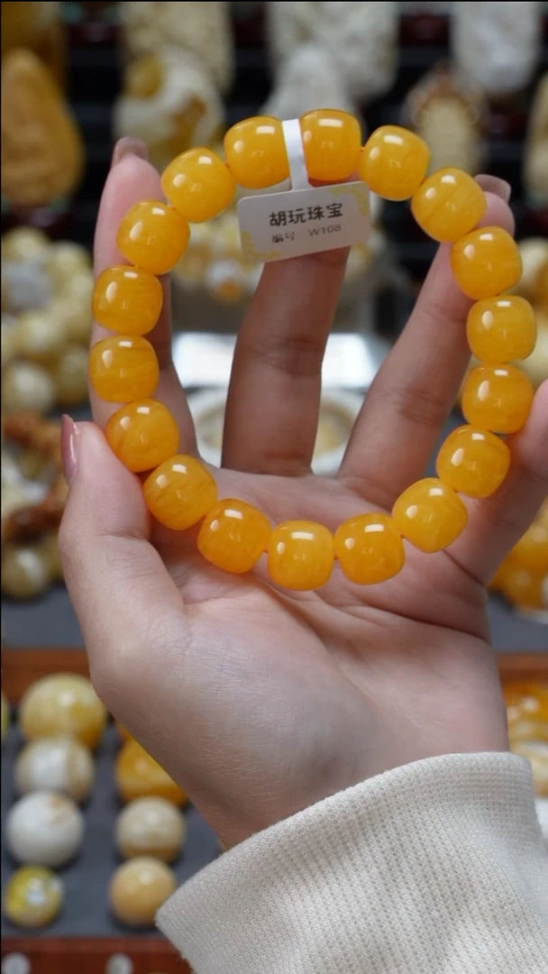 手链琥珀未镶嵌原矿天然琥珀蜜蜡
