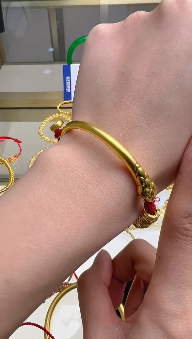 【闪购商品】定制足金手镯多样性发货发一件（克重以证书为准）