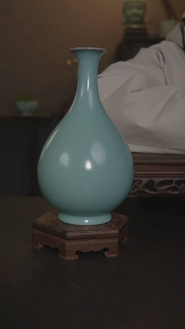 摆件瓷仿古手工玉壶春
