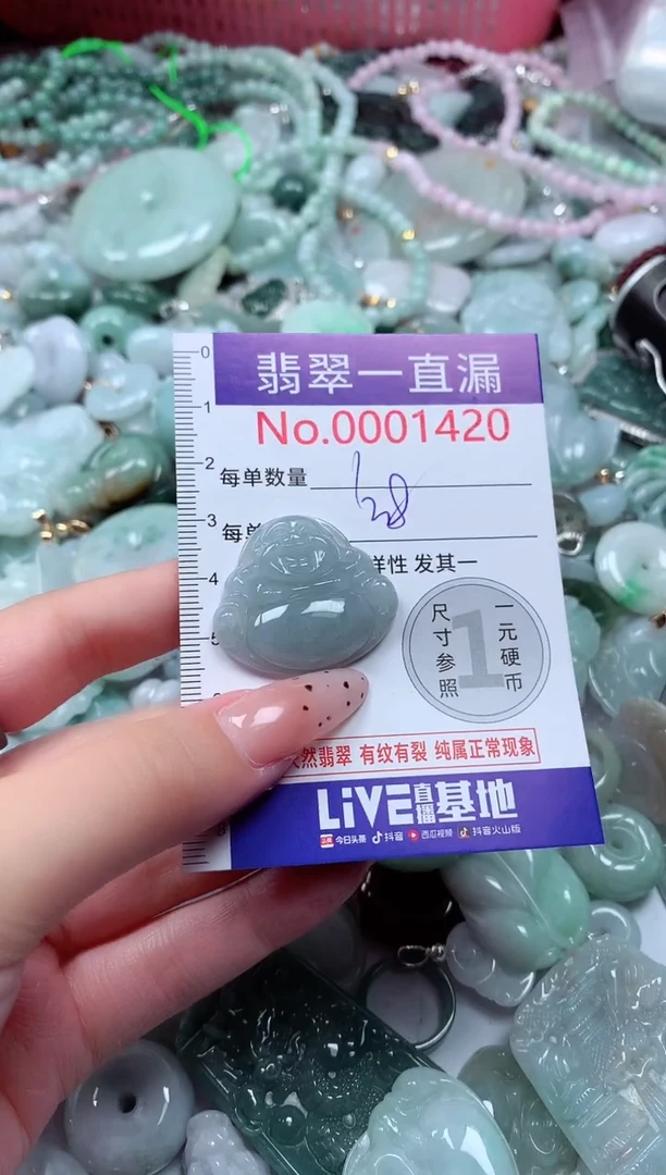 翡翠未镶嵌吊坠(不含链)1420