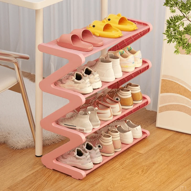 小型大学生鞋架子玄关门口桌下宿舍鞋架出租房用简易入户家用多层