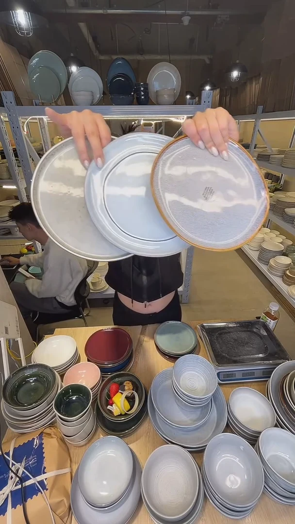 瓷12高温釉下彩陶瓷餐具
