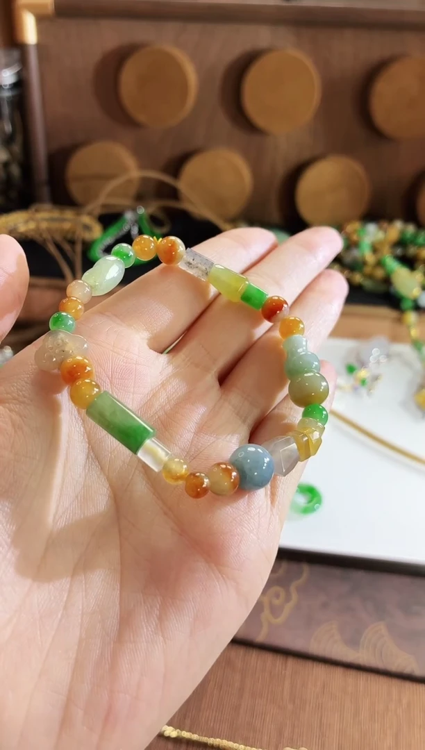 未镶嵌手链翡翠手串