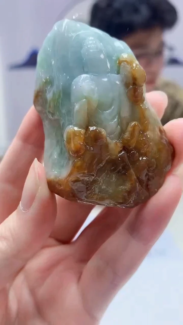 【闪购商品】定制翡翠未镶嵌4688zm-毛货挂件41人物