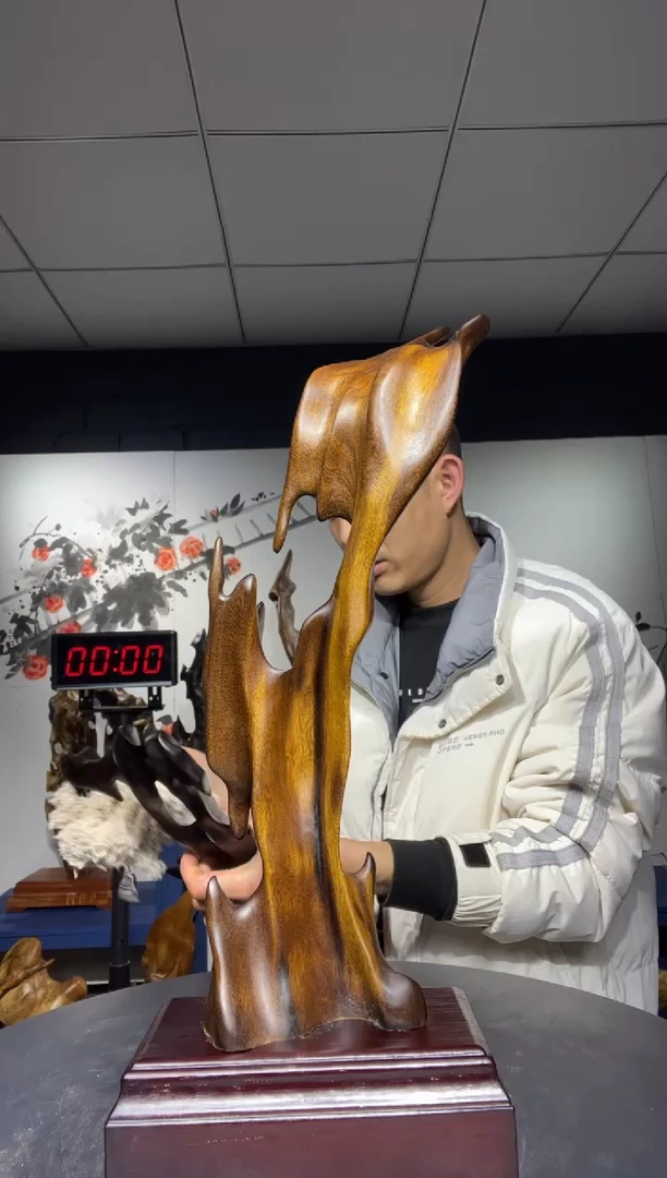 【闪购商品】金丝楠木雕金丝楠木工艺品摆件