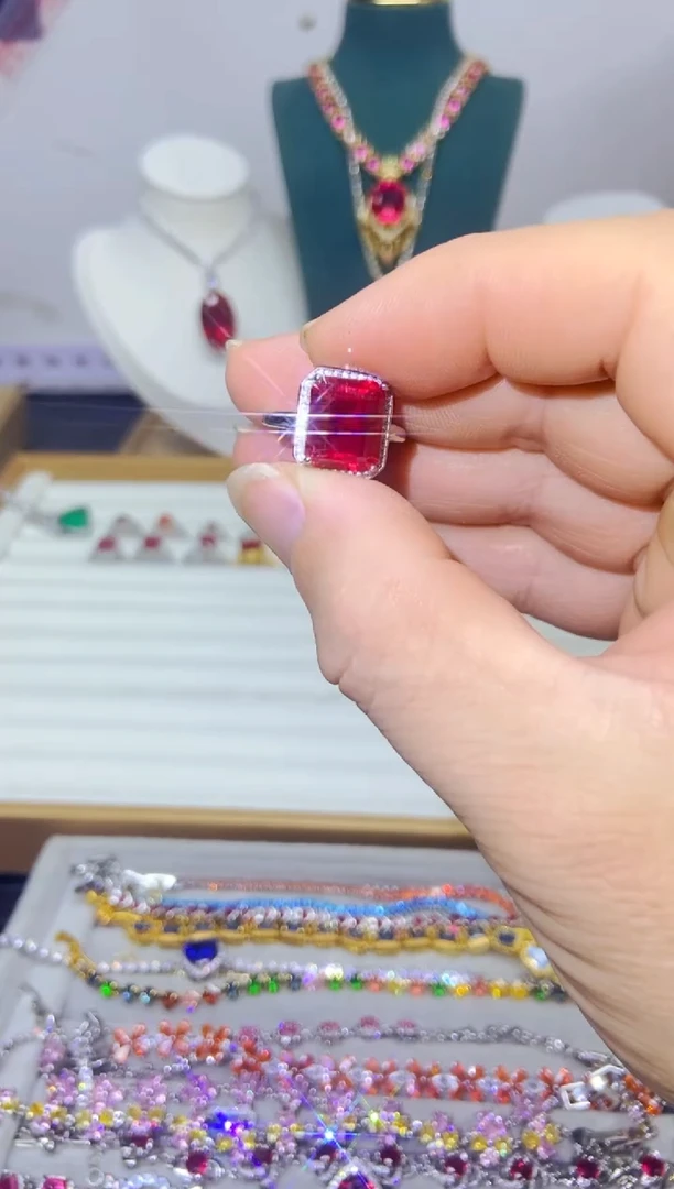 银S925镶嵌耳饰紫晶A23