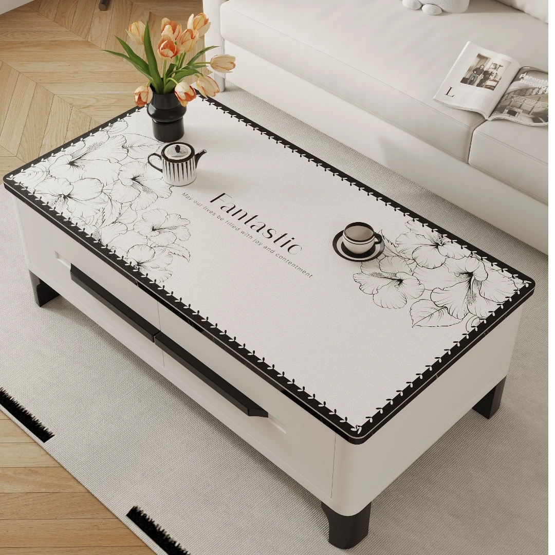 桌布防油防水又防烫茶几垫餐桌垫新款2025高档大气客厅桌面保护垫