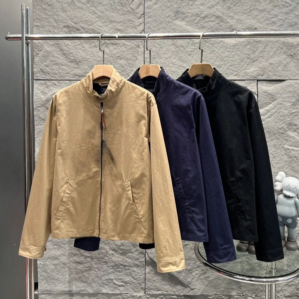 胖虎立领小马标飞行夹克