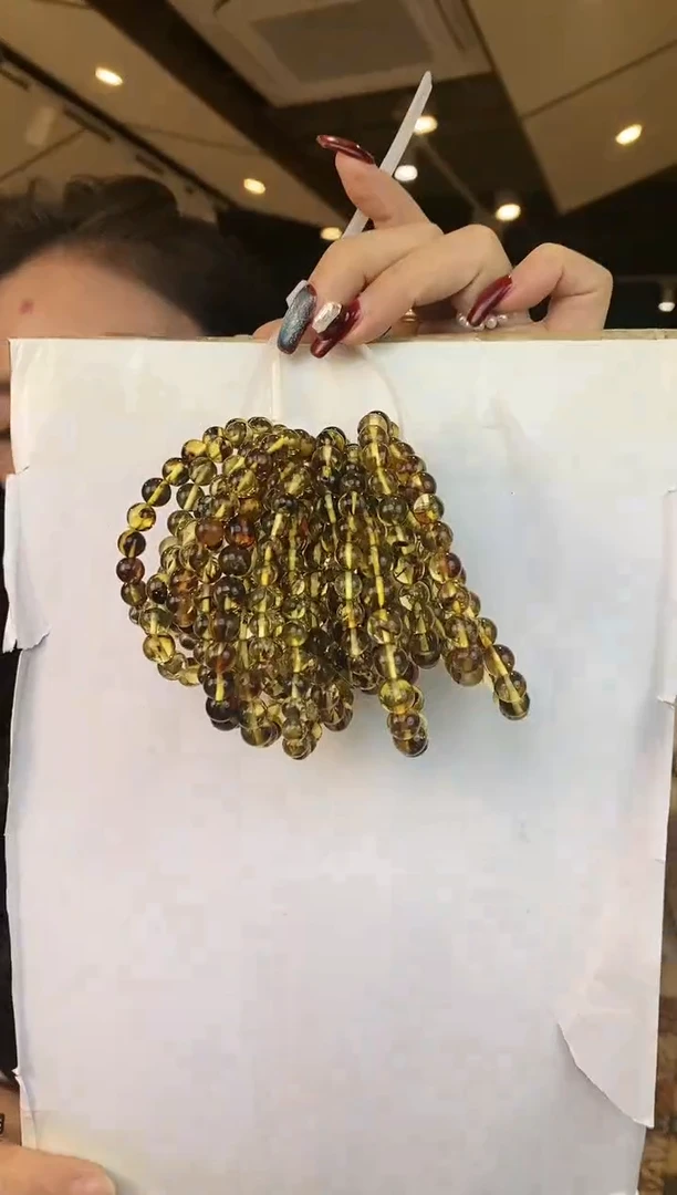 【闪购商品】琥珀手链未镶嵌多样性发一