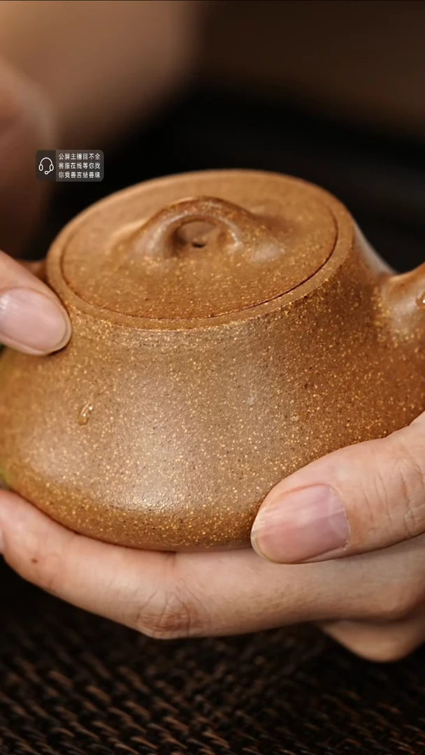 茶壶紫砂紫砂茶壶嵌盖石瓢
