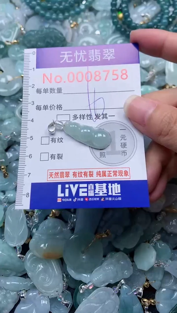 颈饰未镶嵌翡翠8758