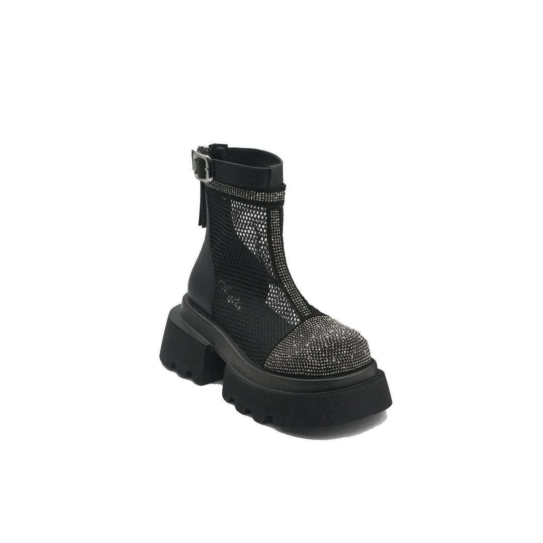 【HeiPa】安暖家家新款潮走秀厚底休闲短靴鞋运动百搭XDXM268