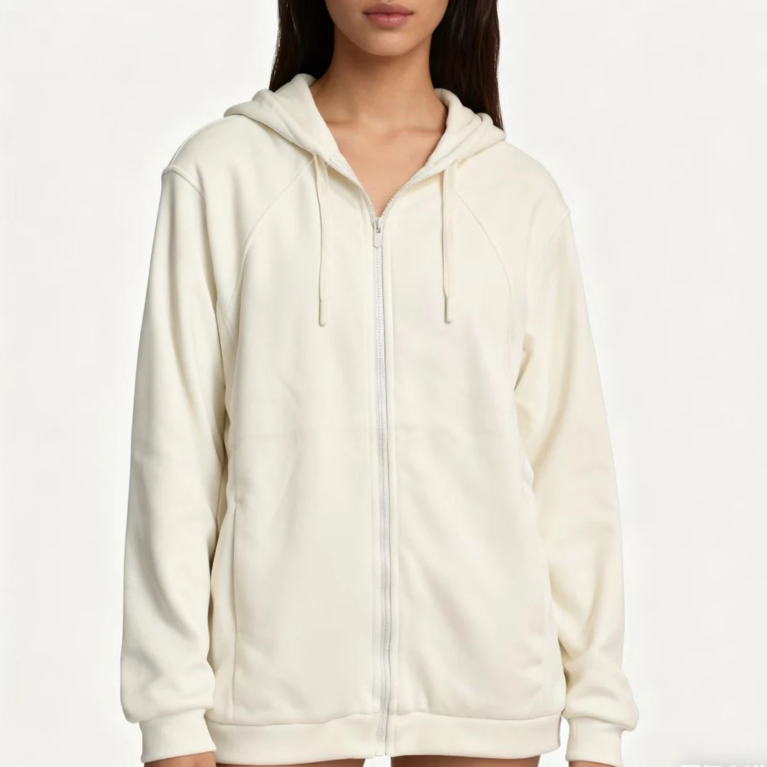 黑金羽绒服外套白鸭绒连帽卫衣女石墨烯蓄热冬季防风外套-2373