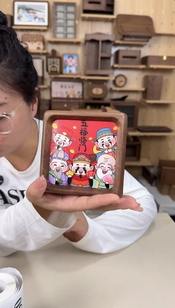 木北美黑胡桃方形相框