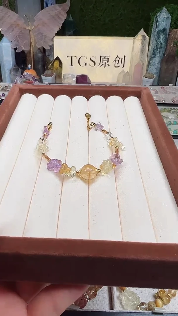 【闪购商品】水晶手链未镶嵌5a TGS原创设计T155