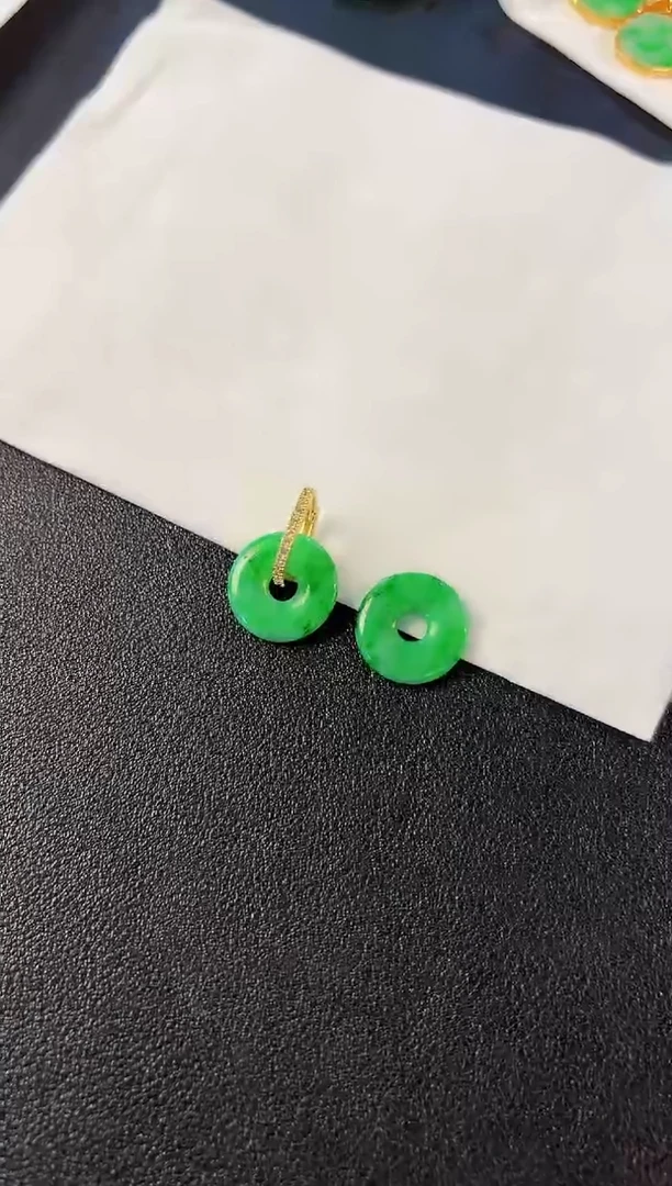 【闪购商品】翡翠耳饰未镶嵌含小耳包/支持复检一对
