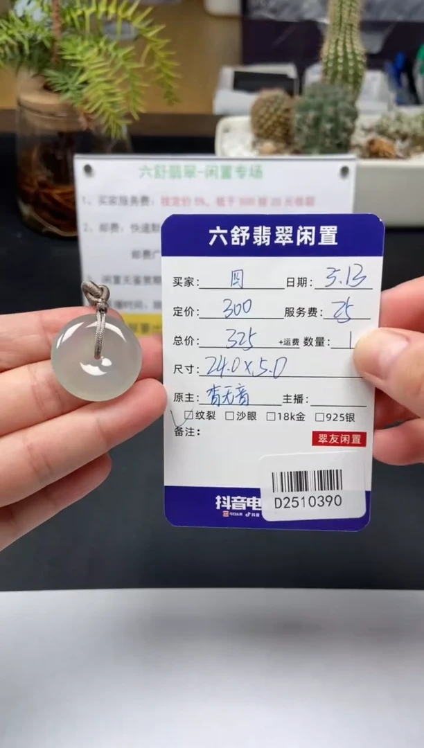 翡翠未镶嵌颈饰D2510390