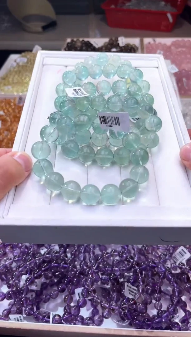 /未镶嵌萤石薄荷曼波绿萤石14mm-多样性发一