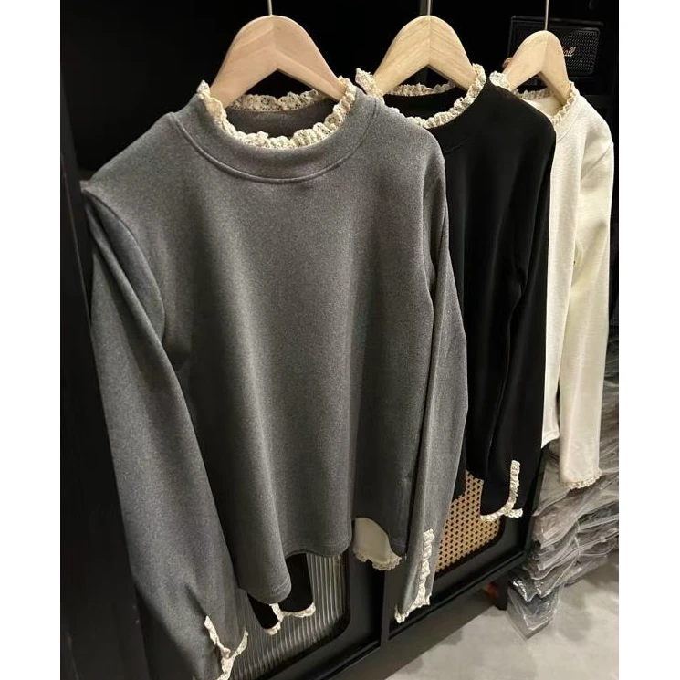 打底衫内搭花边打底常规款