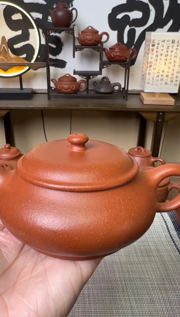 【闪购商品】段泥茶壶原矿明炉壶红降坡220cc