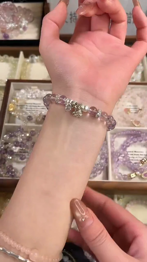 未镶嵌手串水晶