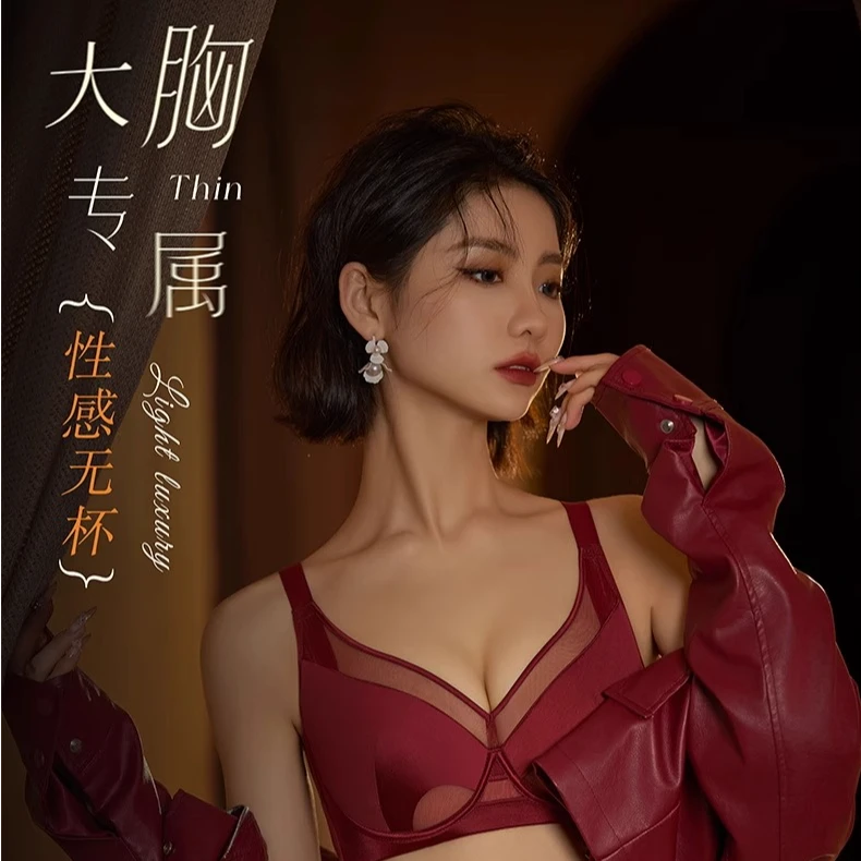 【万能杯升级版】大胸显小全罩杯超薄性感内衣69111