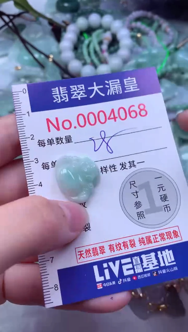 吊坠(不含链)未镶嵌翡翠4068