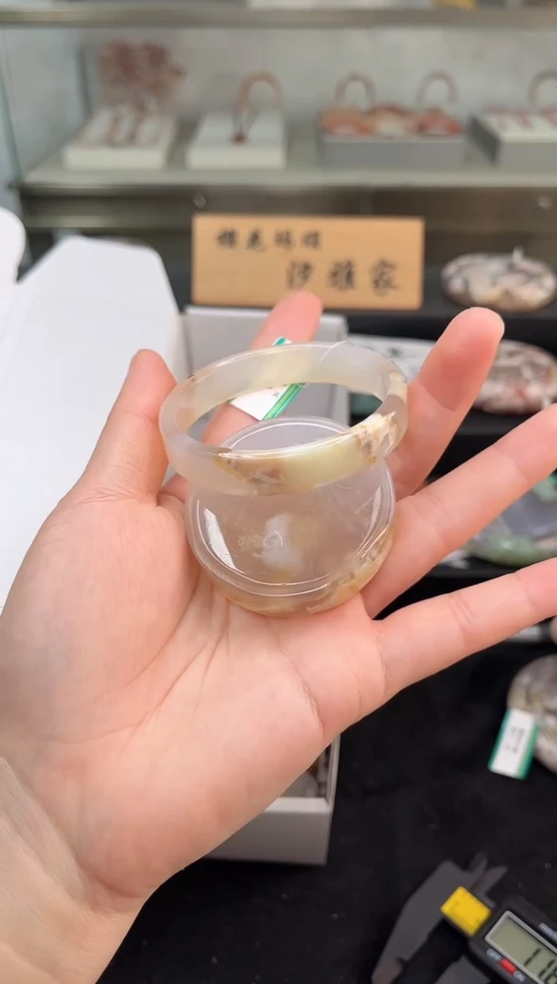 未镶嵌手镯石英质玉54圈口（赠品镯心）1888527