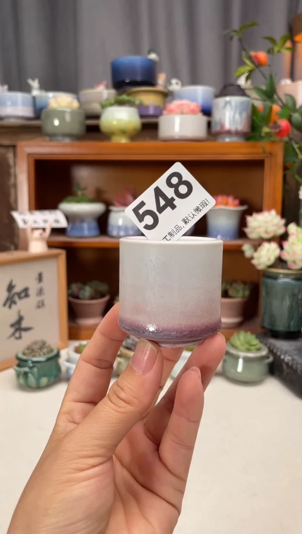 瓷片548知木小芳花盆