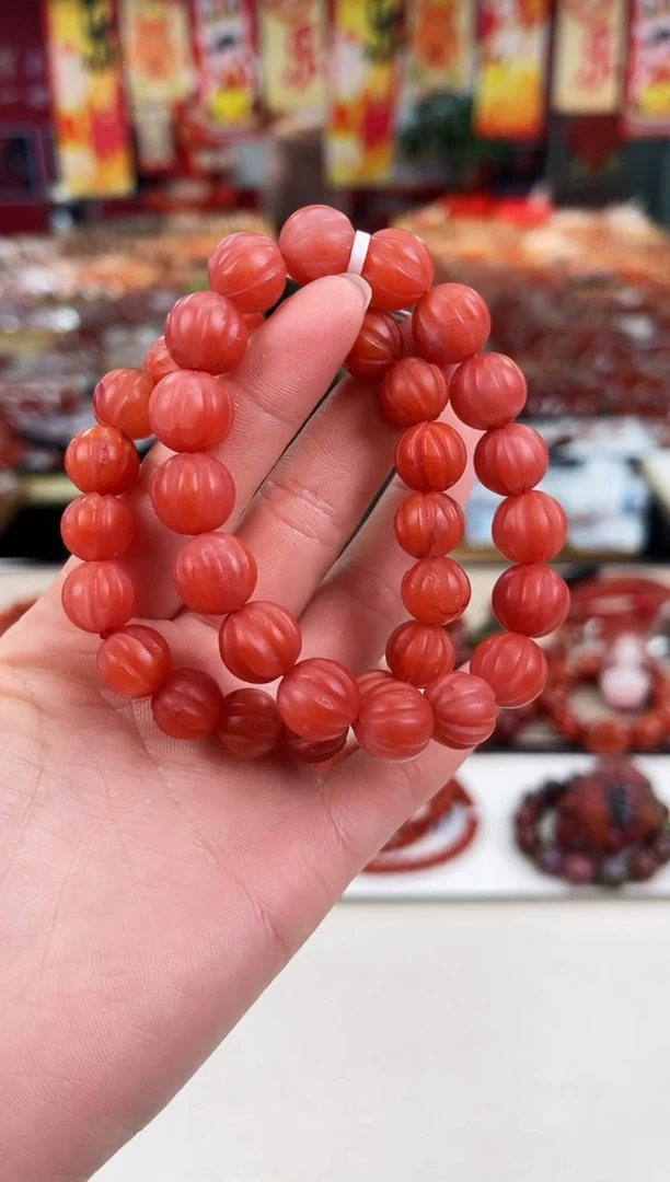 未镶嵌保山瓜珠手串南红玛瑙（多样式发其一）