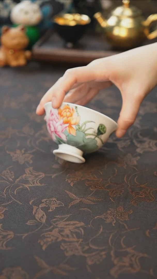 杯景德镇陶瓷杯碗柴烧多人