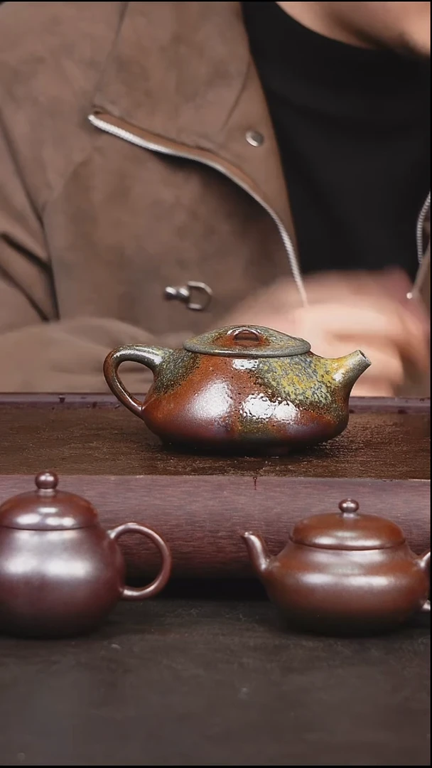 茶壶紫砂柴烧 满瓢